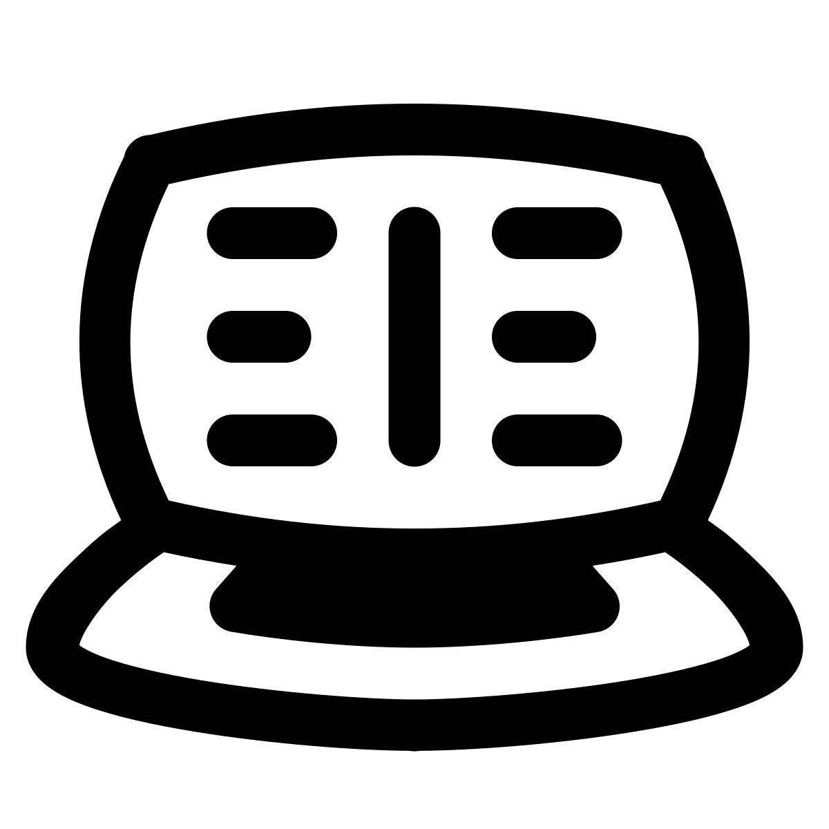 puffy outline style e learning icon
