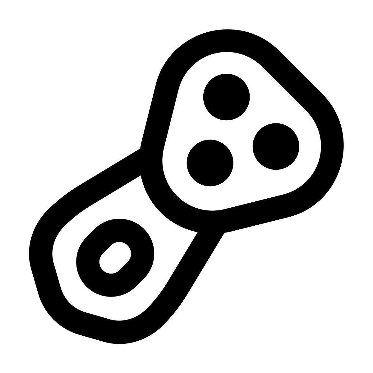 puffy outline style electric shaver icon