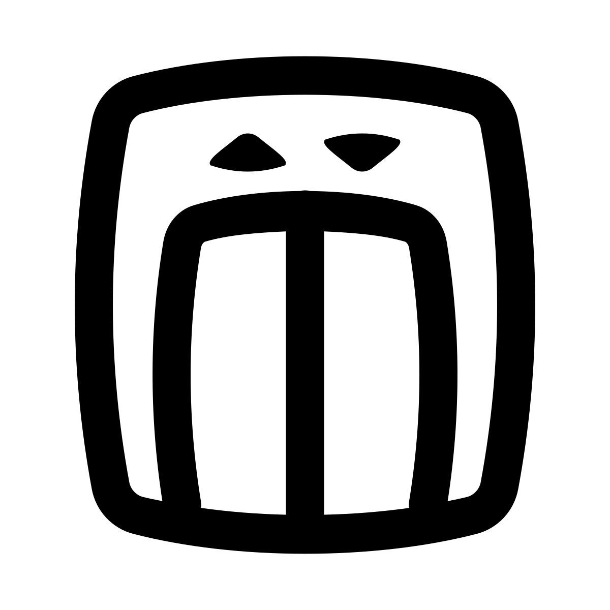 puffy outline style elevator icon