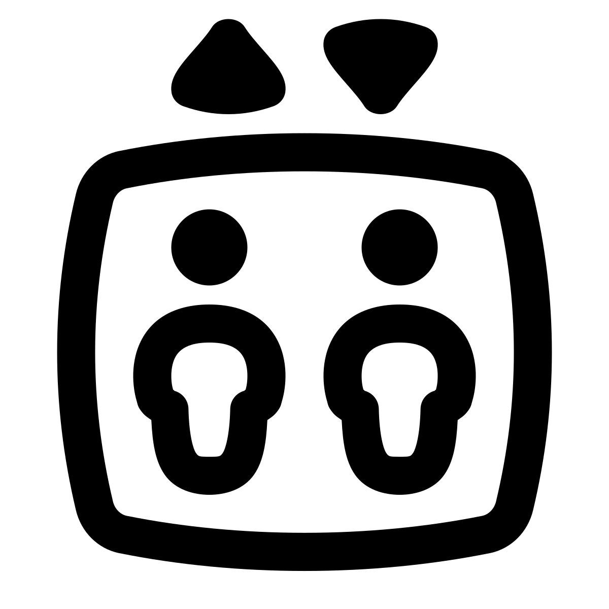 puffy outline style aufzug icon