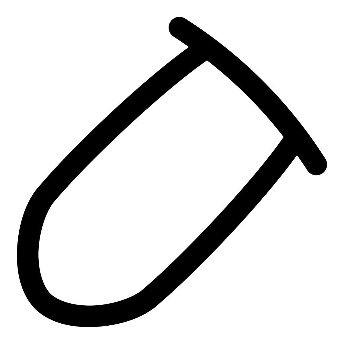 puffy outline style пустая пробирка icon
