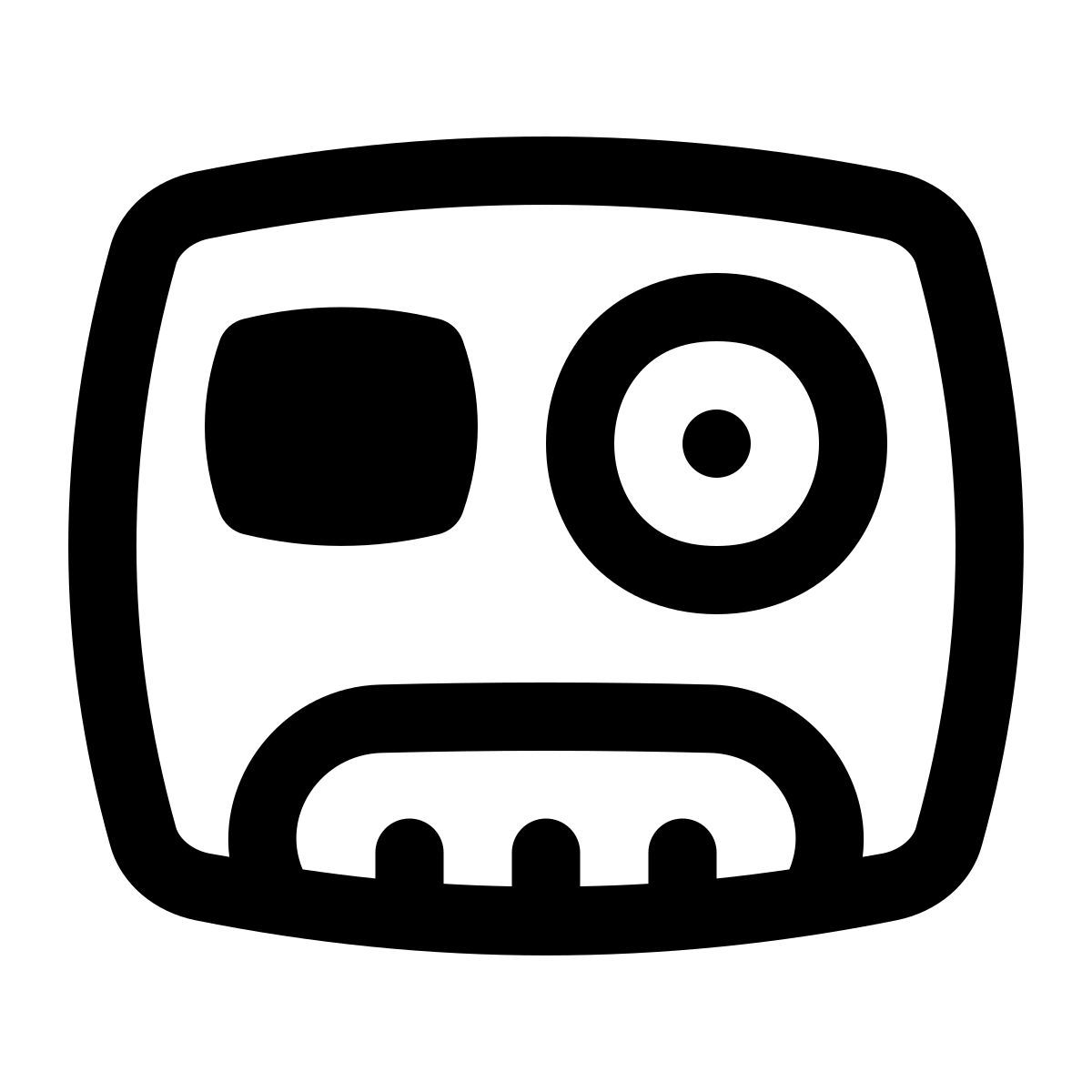 puffy outline style compteur d'énergie icon