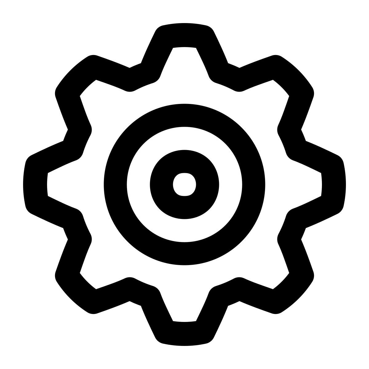puffy outline style 공학 icon