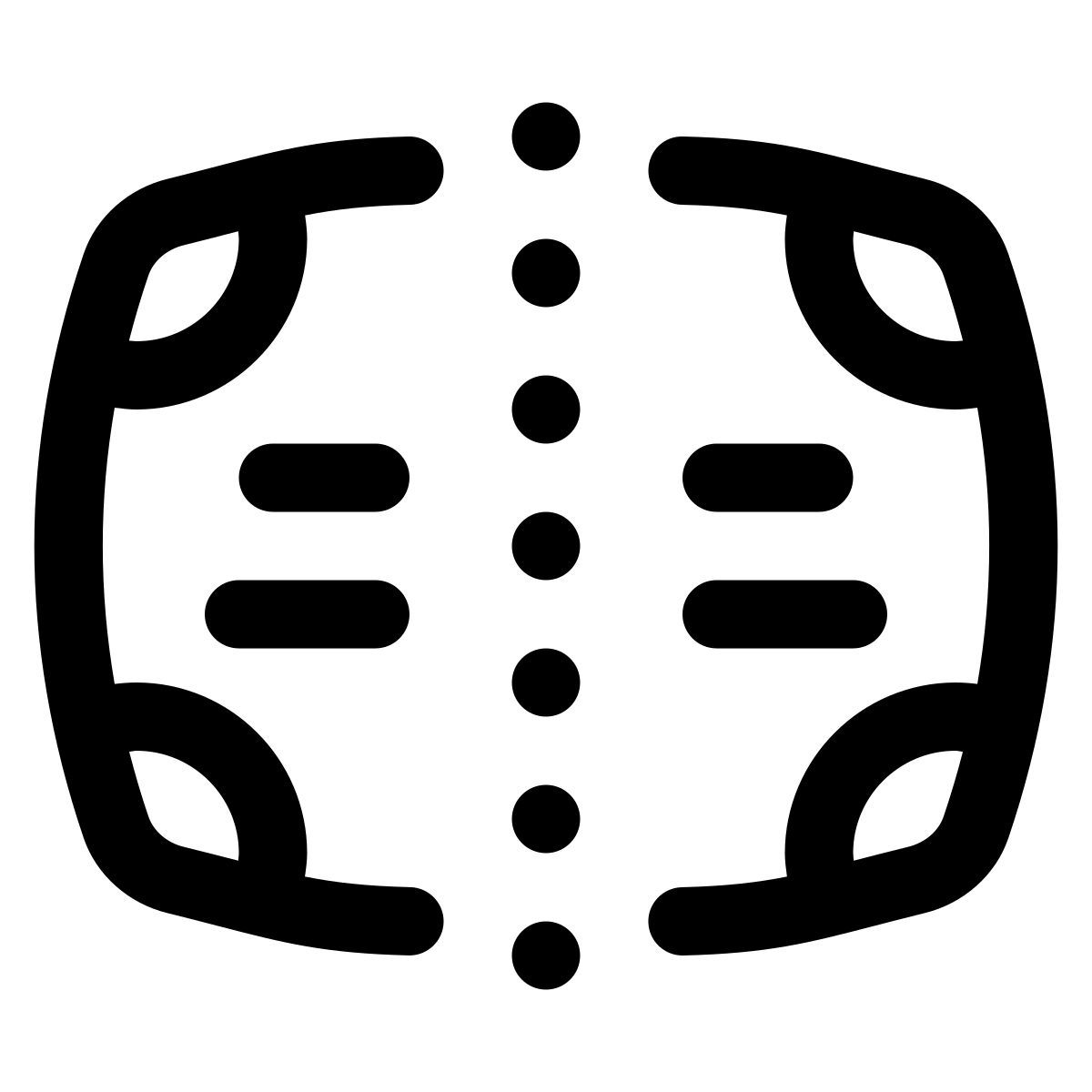 puffy outline style equity security icon