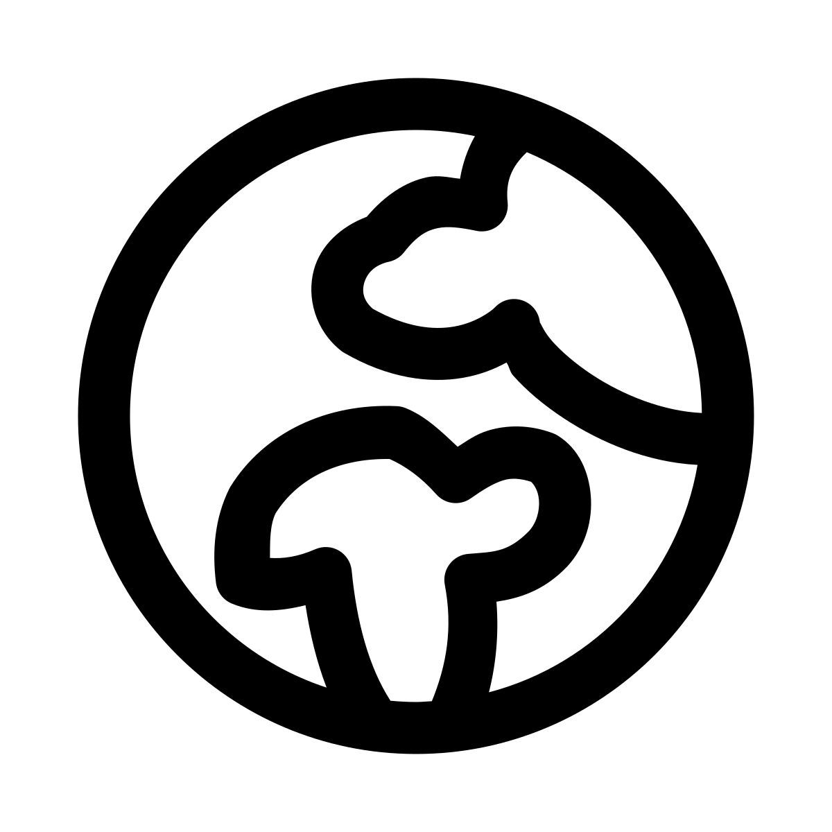 puffy outline style 유럽 icon