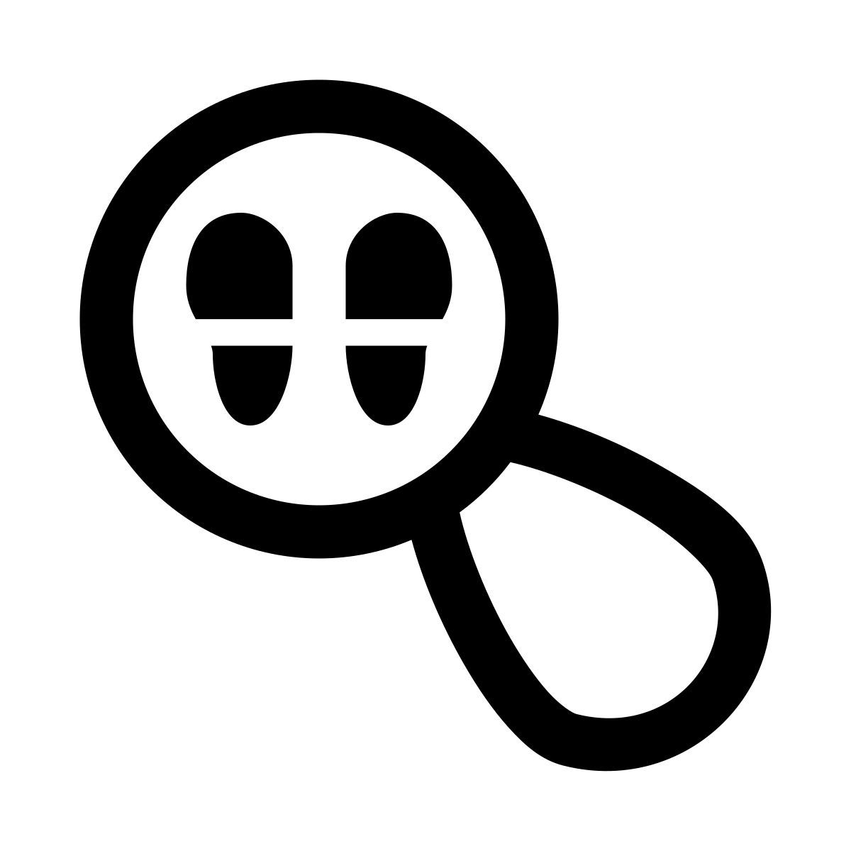 puffy outline style evidence icon