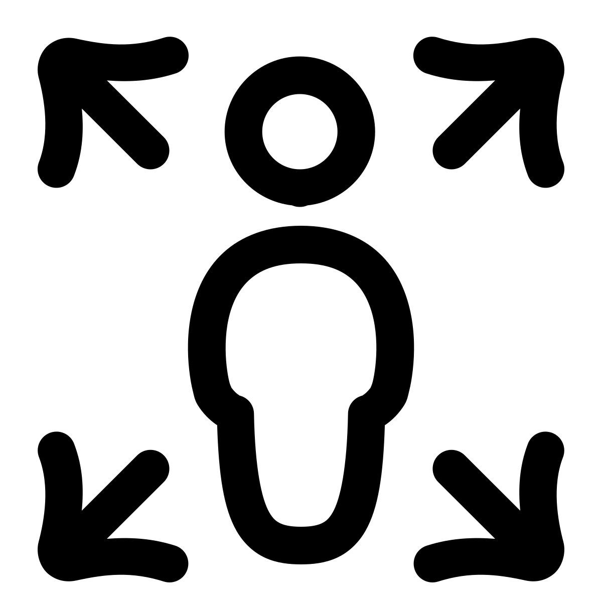 puffy outline style expand influence icon