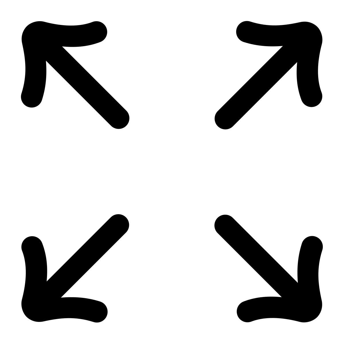 puffy outline style agrandir icon