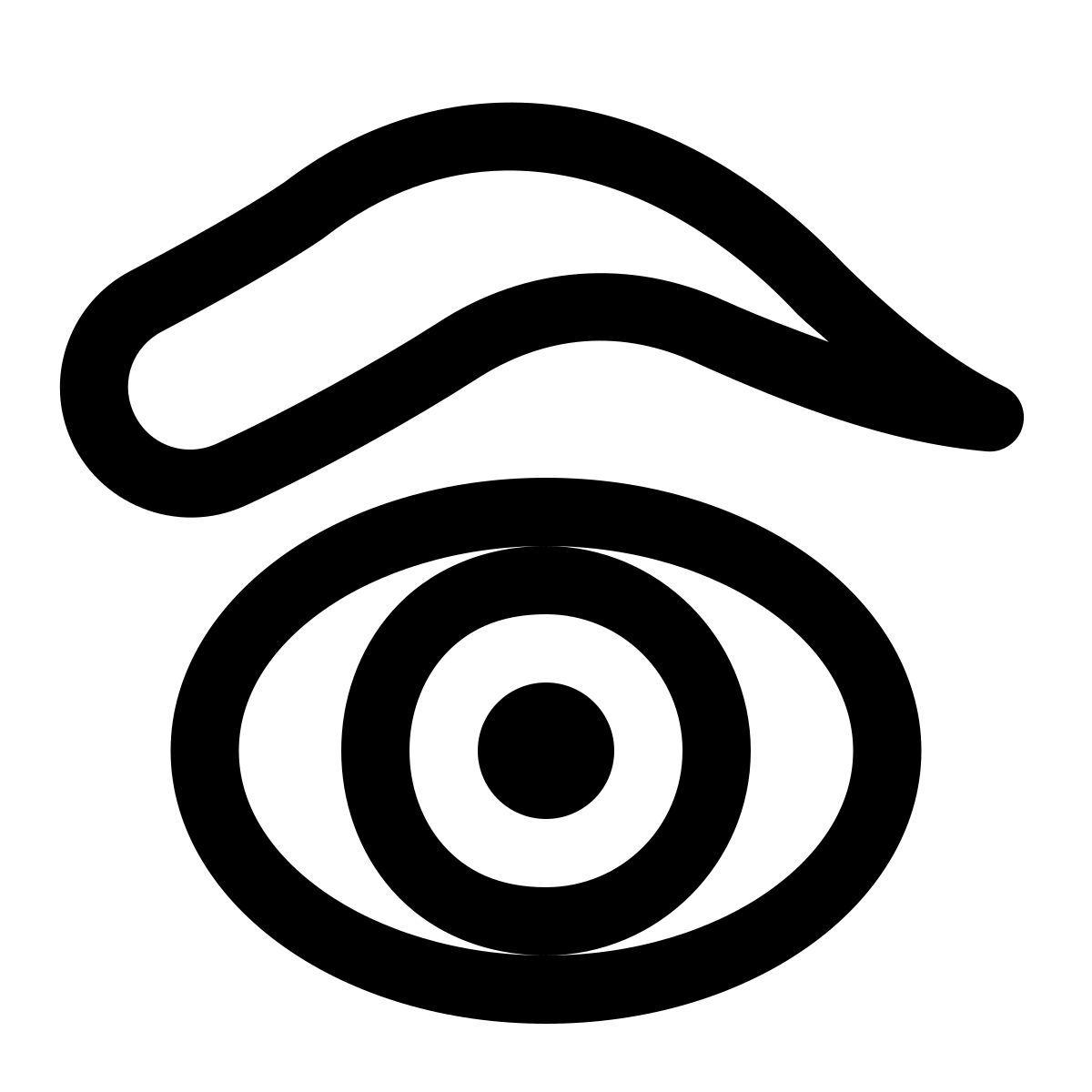 puffy outline style ceja icon