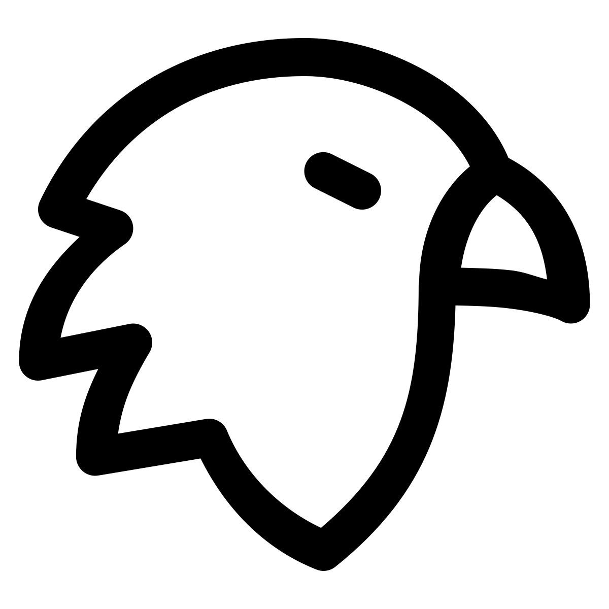 puffy outline style 隼 icon