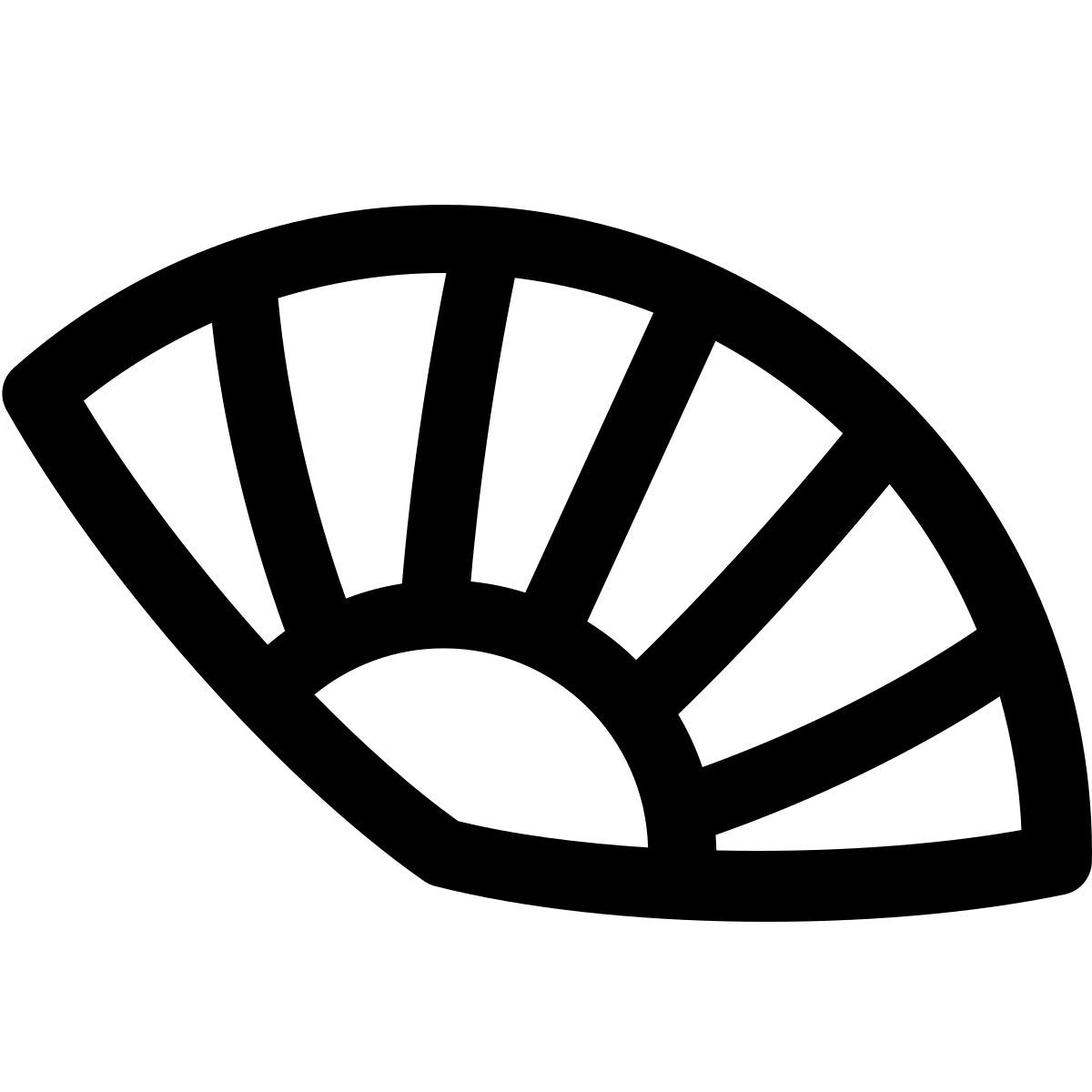 puffy outline style abanico 2 icon