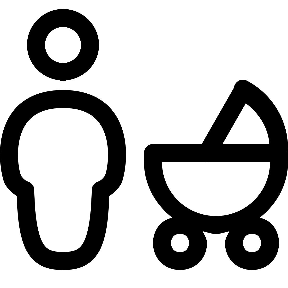 puffy outline style padre icon