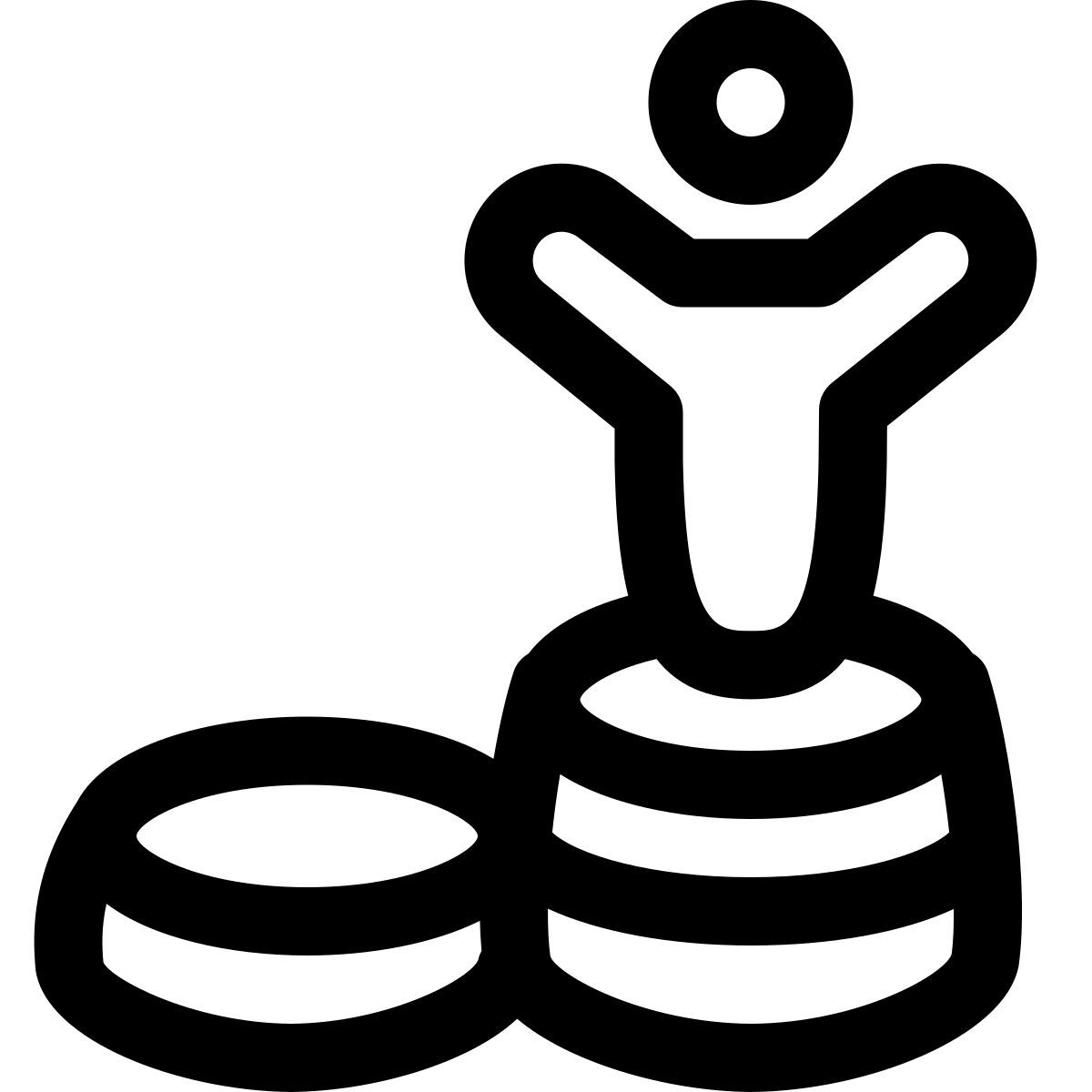 puffy outline style финансовый успех icon