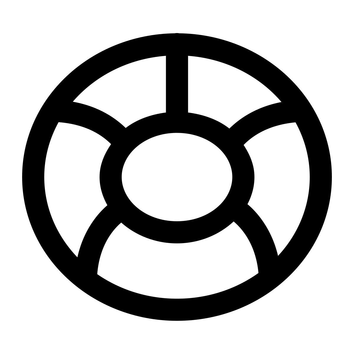 puffy outline style float icon