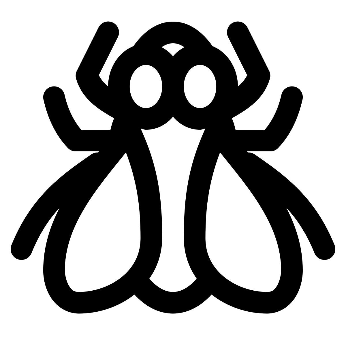 puffy outline style 파리 icon