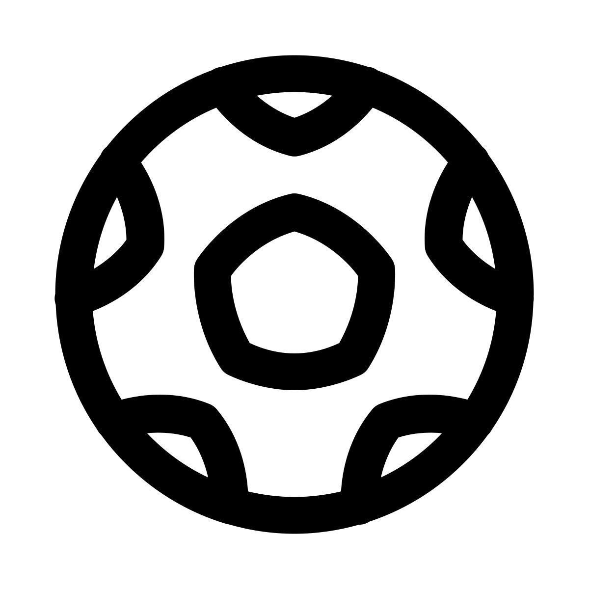 puffy outline style fútbol 2 icon