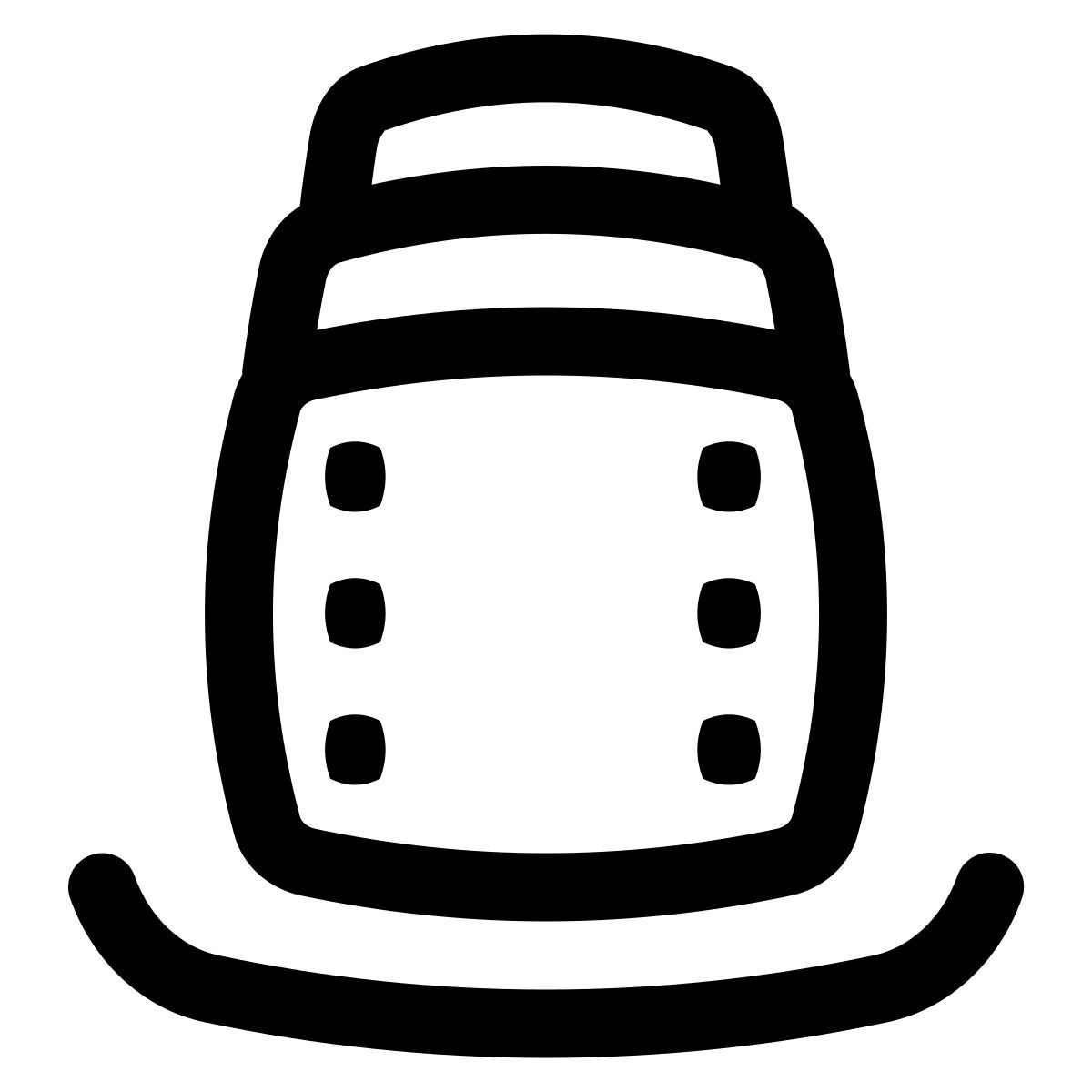 puffy outline style media icon