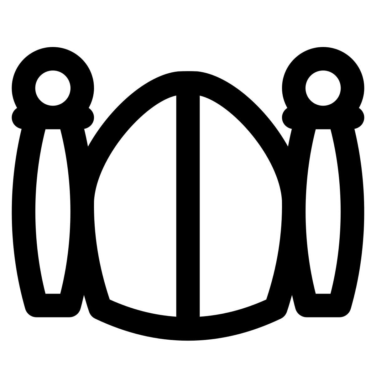 puffy outline style tore icon
