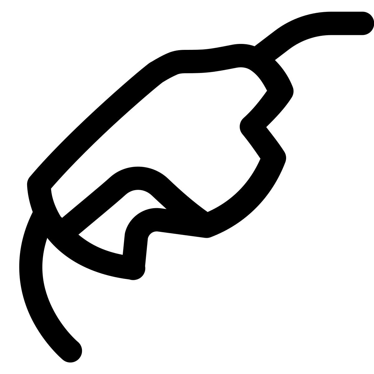 puffy outline style pompe à essence icon