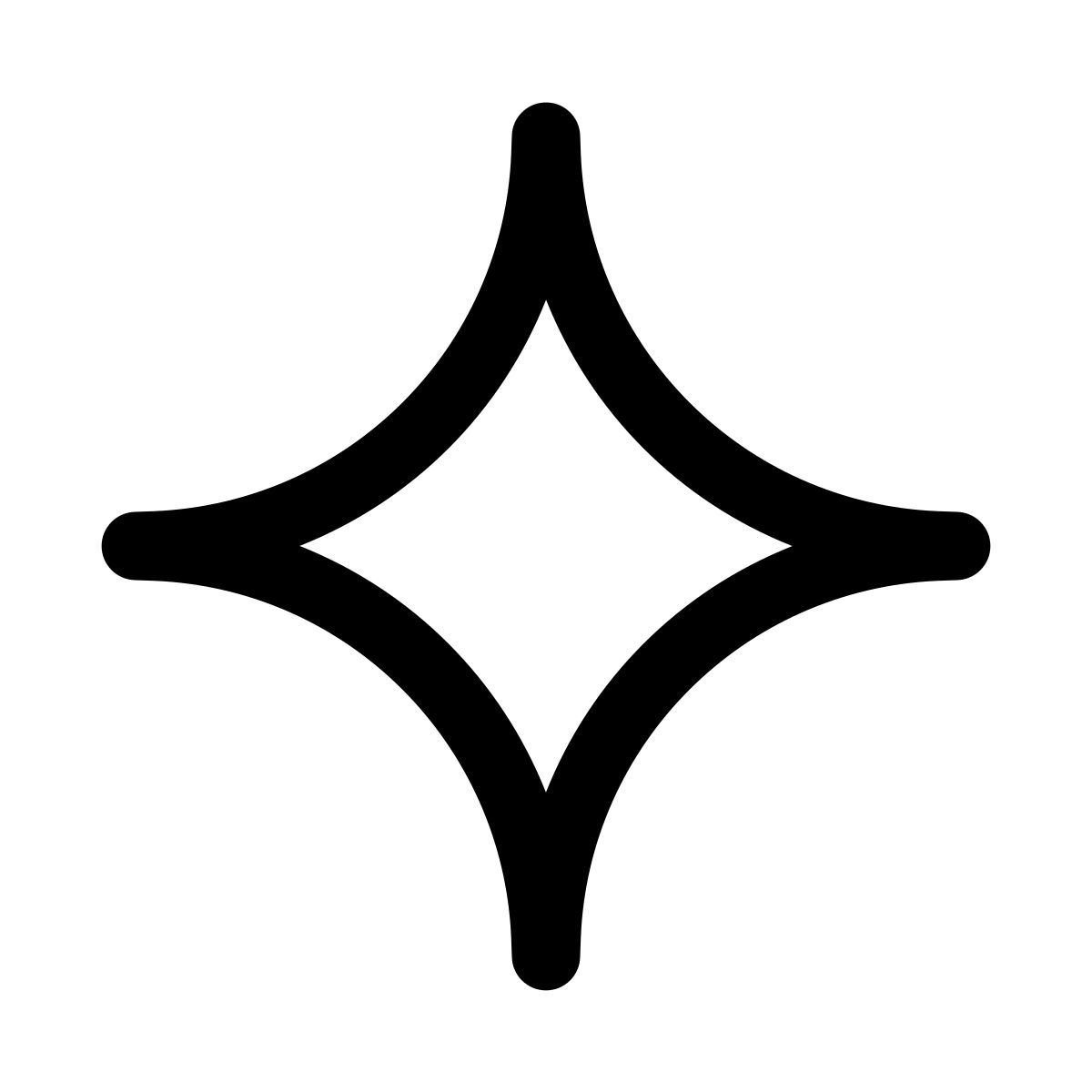 puffy outline style gêmeos ai icon