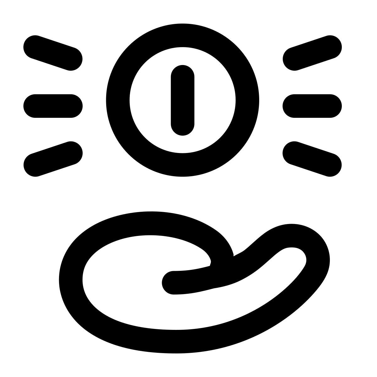 puffy outline style ottieni entrate icon