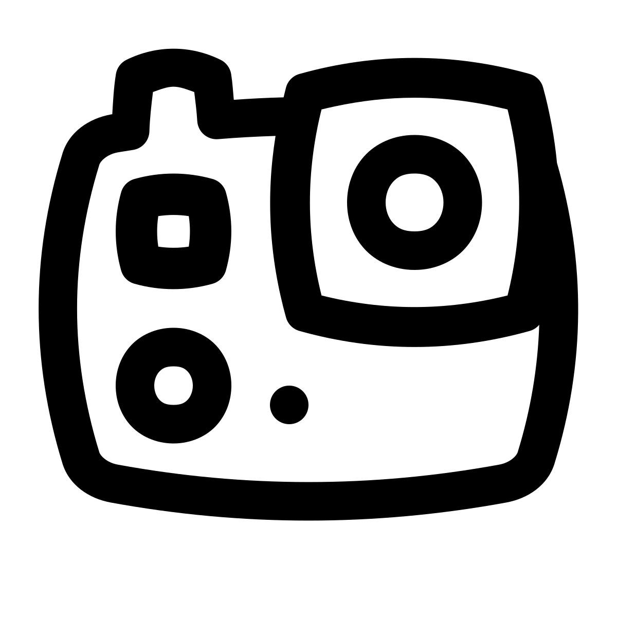 puffy outline style gopro icon