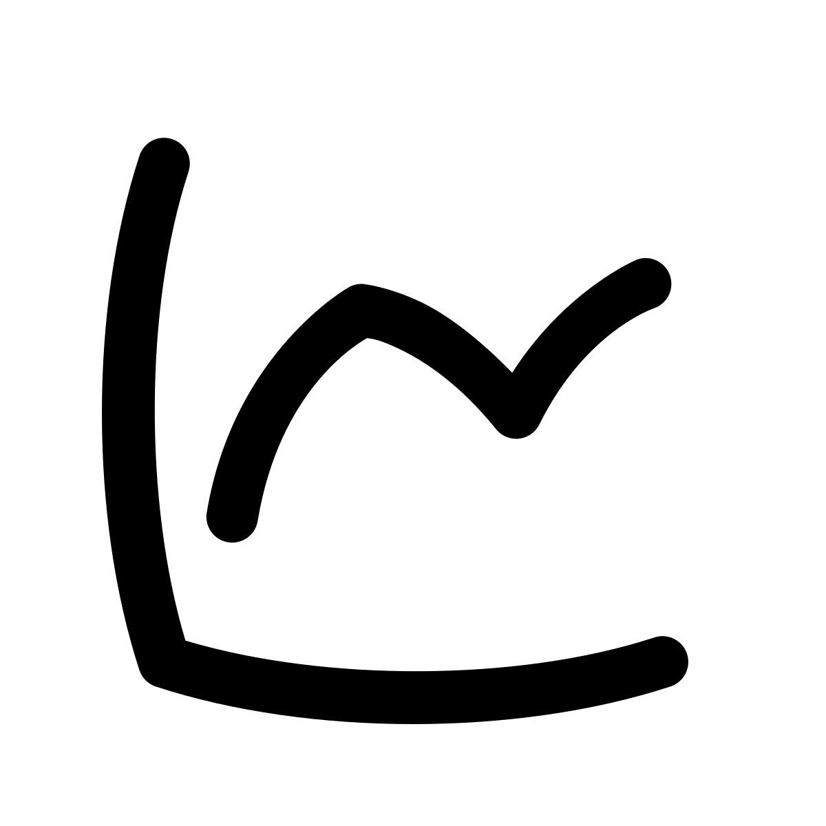 puffy outline style graphique icon