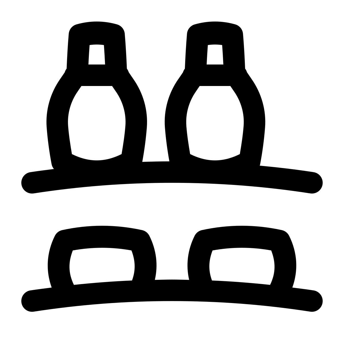 puffy outline style 식료품점 icon
