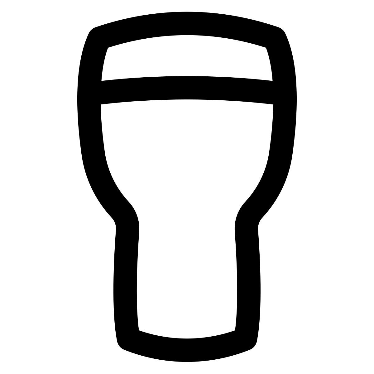 puffy outline style bière guinness icon