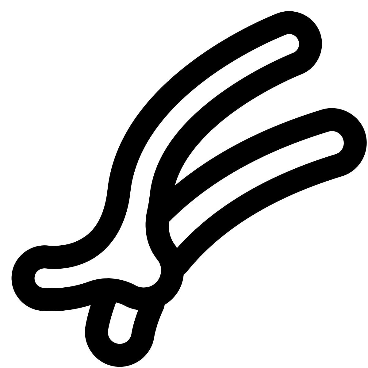 puffy outline style forcina per capelli icon