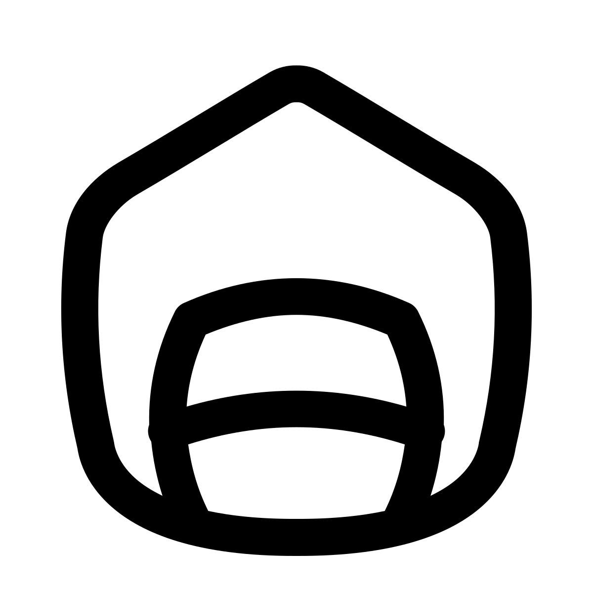 puffy outline style 机库 icon