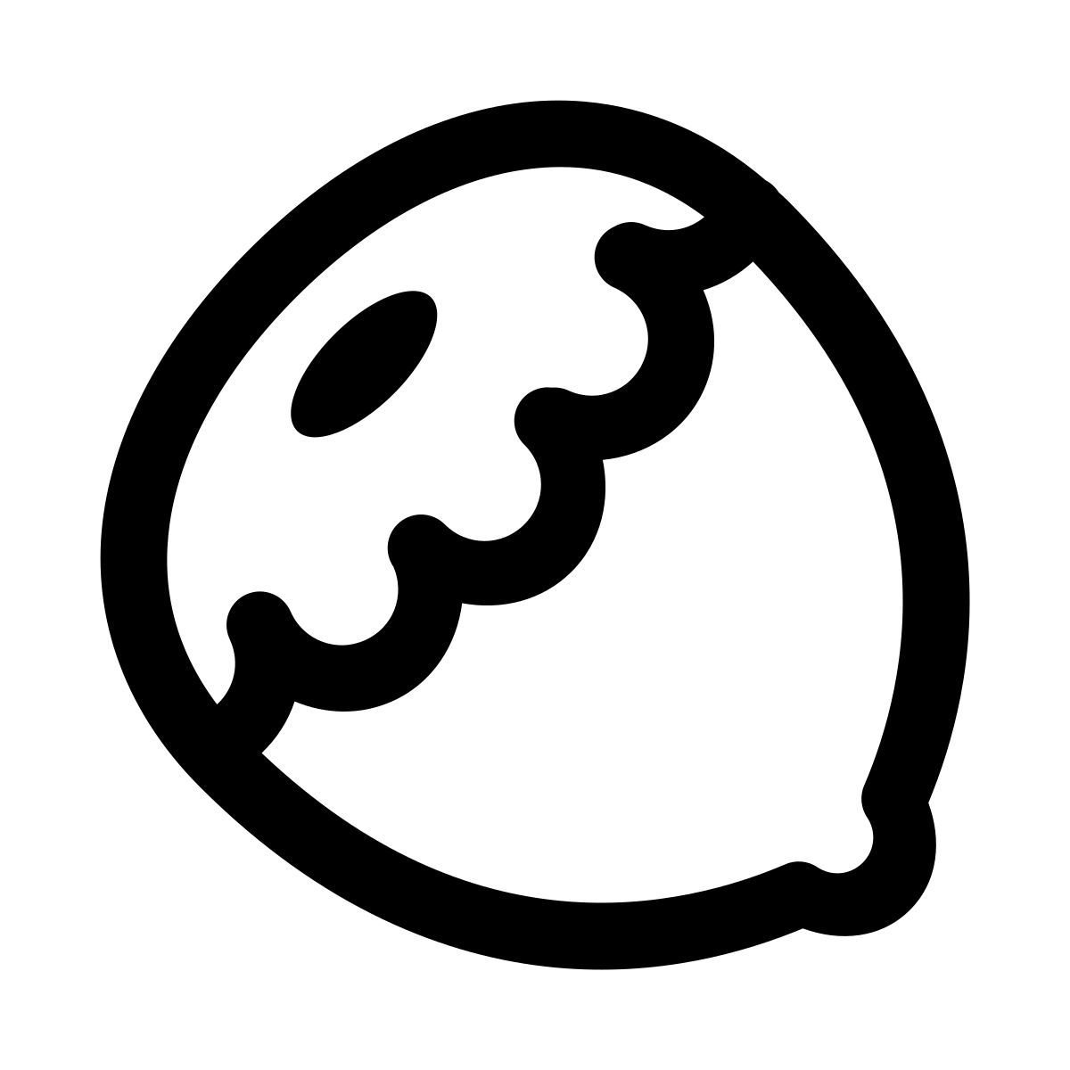 puffy outline style nocciola icon