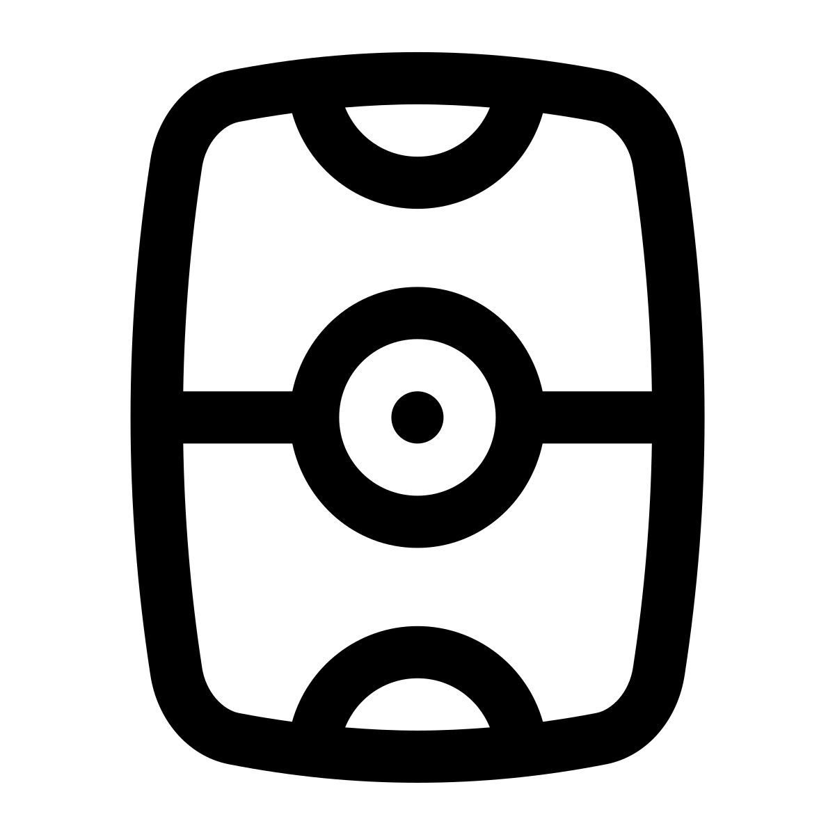 puffy outline style 曲棍球场 icon