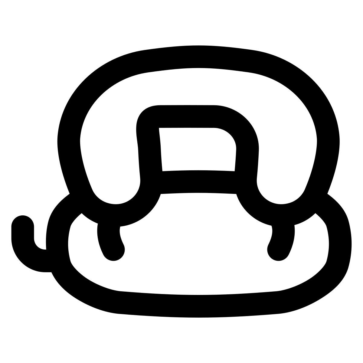 puffy outline style perforatore icon