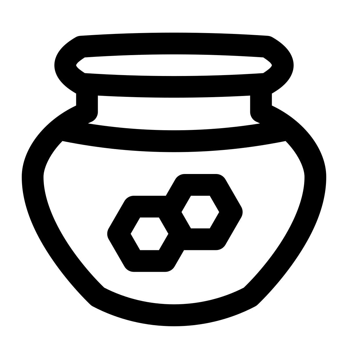 puffy outline style honey icon