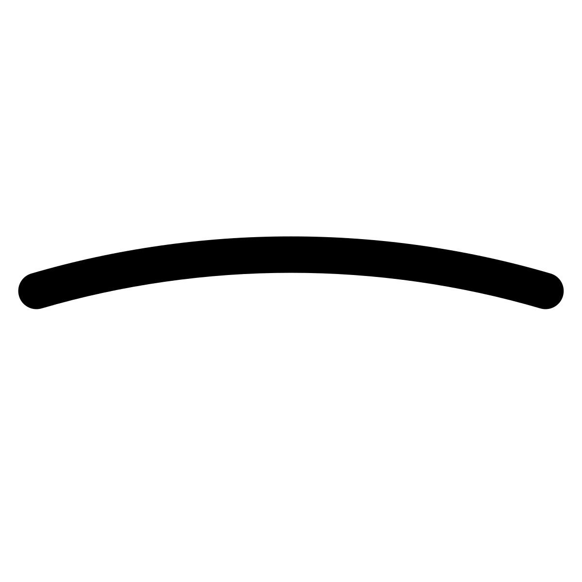 puffy outline style linea orizzontale icon