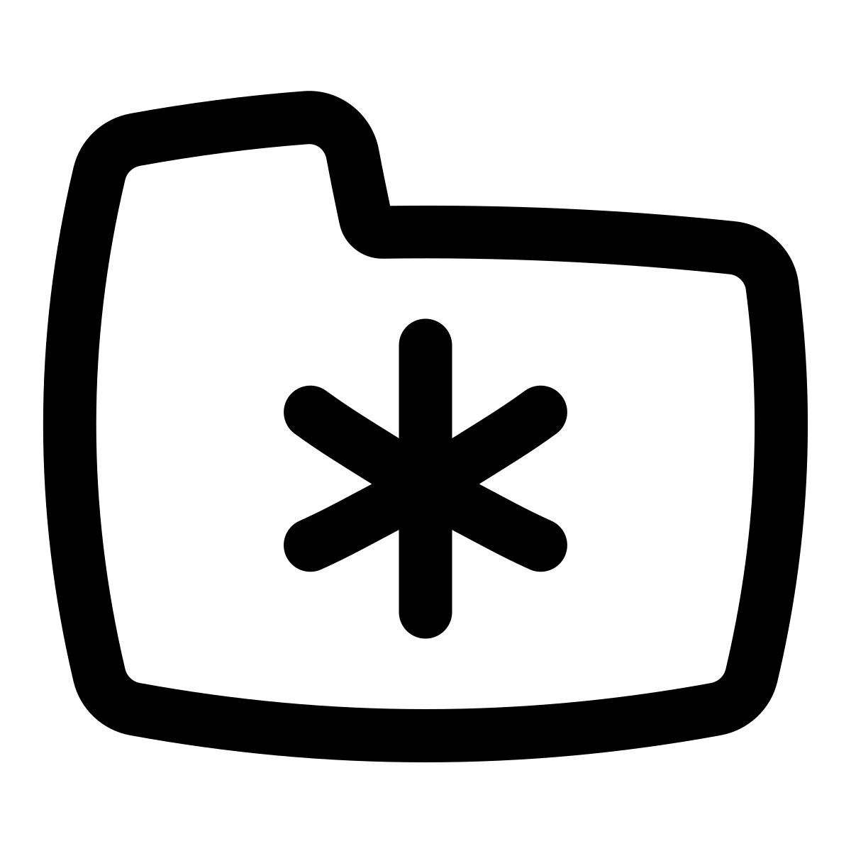 puffy outline style hospital folder icon