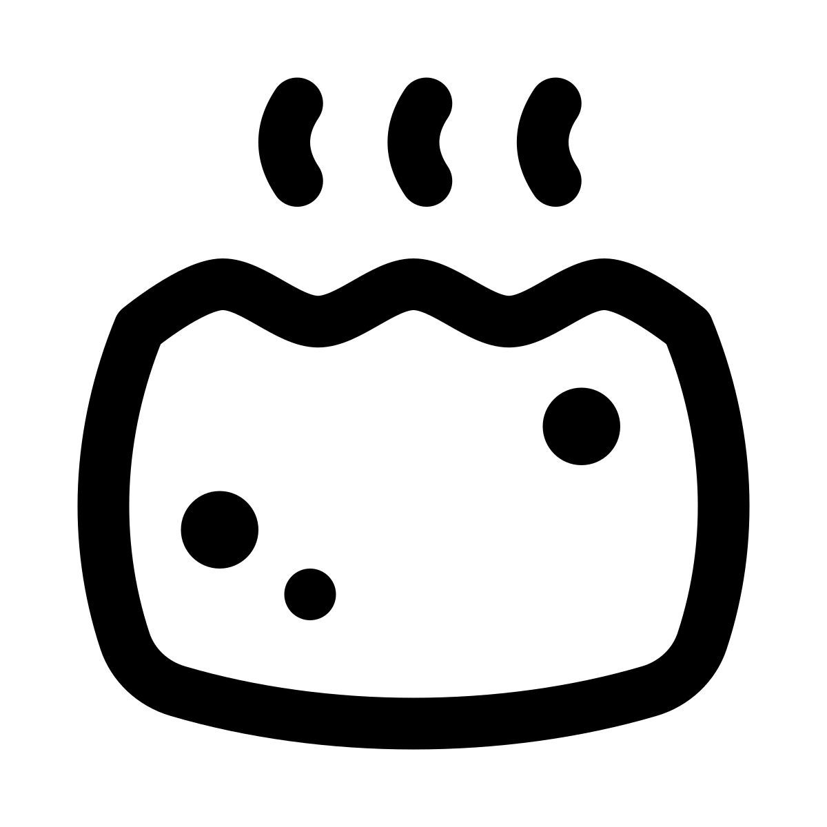 puffy outline style 温泉 icon