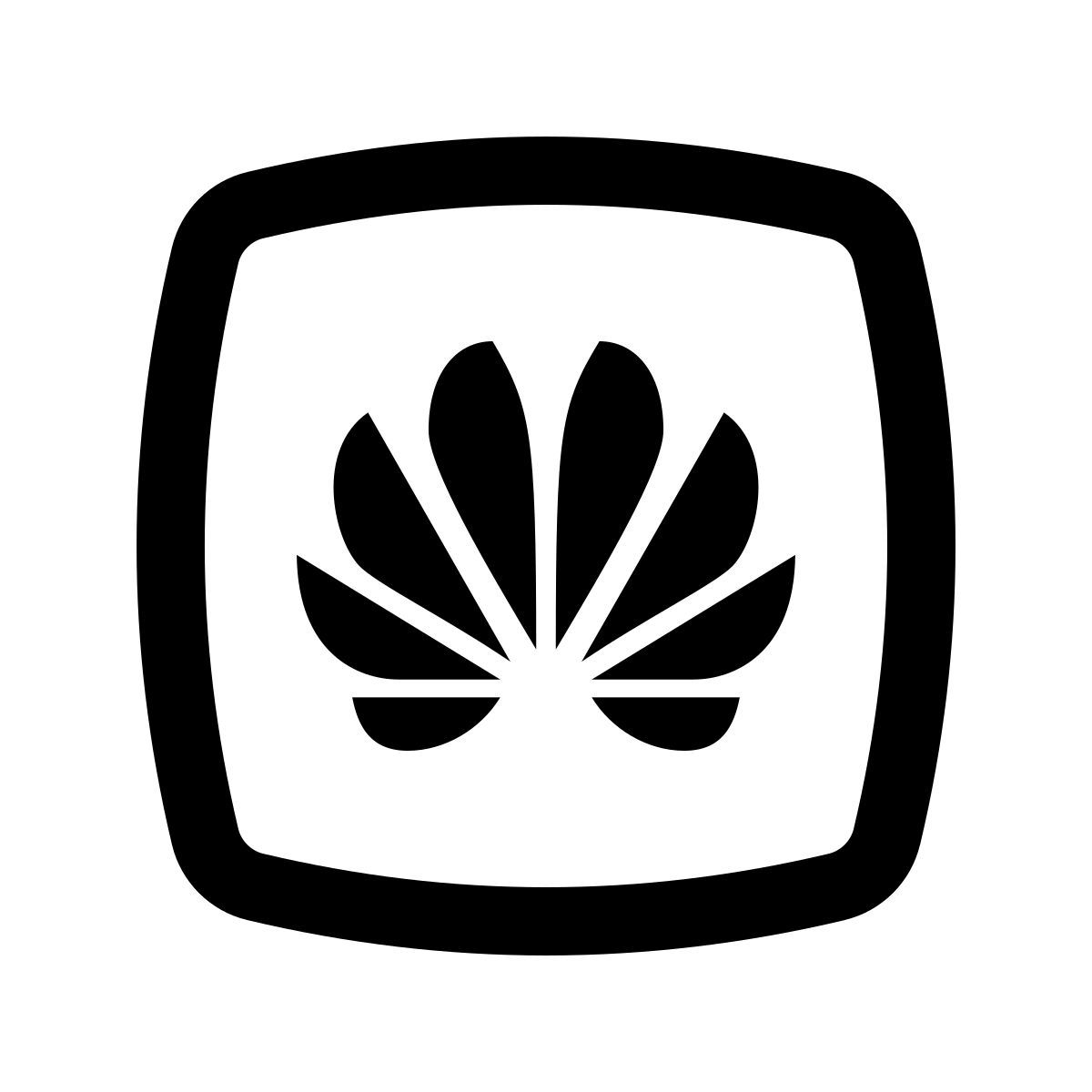puffy outline style logotipo de huawei icon