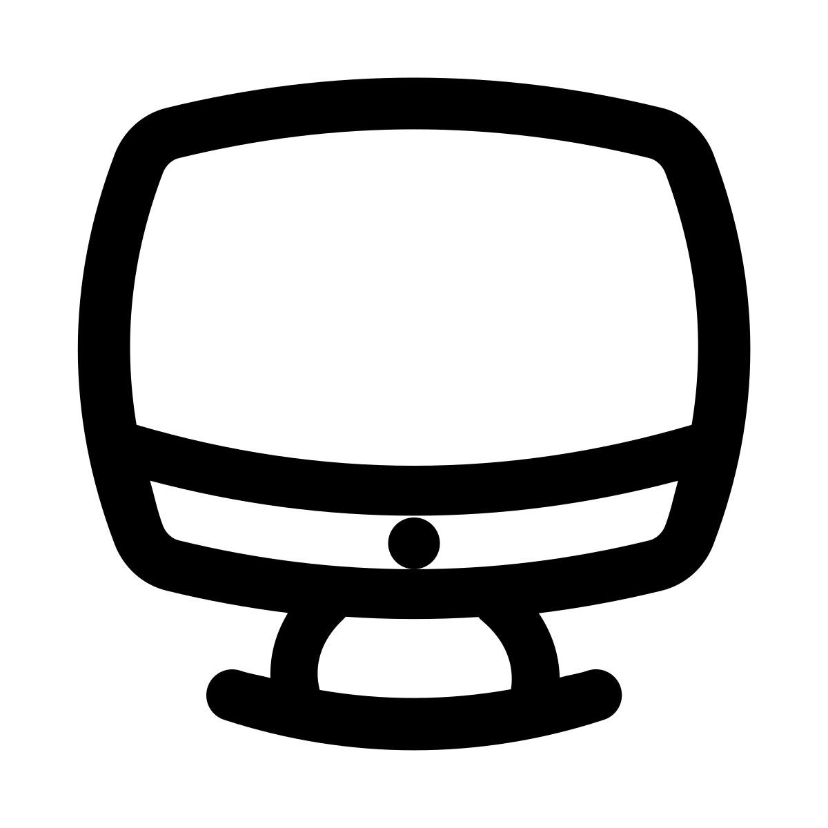 puffy outline style imac icon