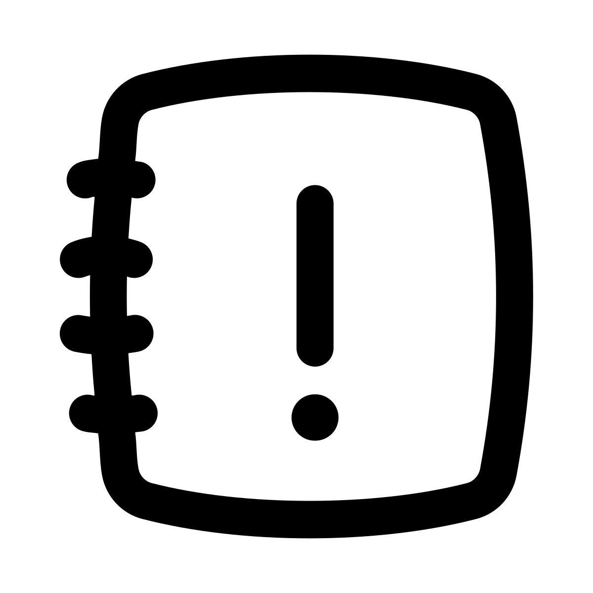 puffy outline style libro importante icon
