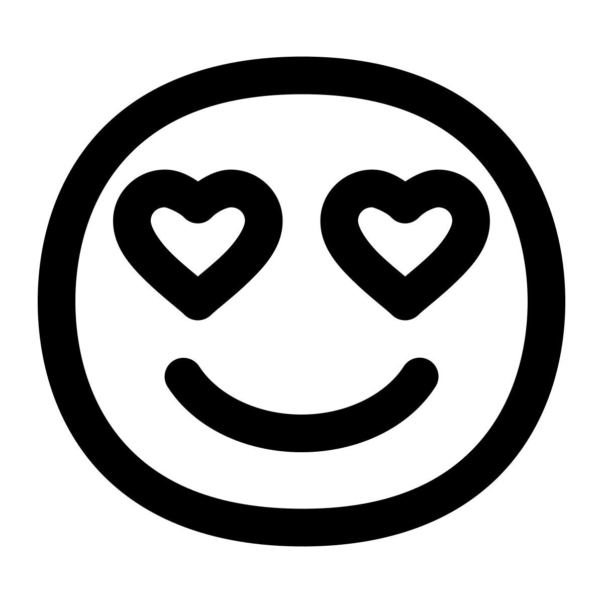 puffy outline style innamorato icon