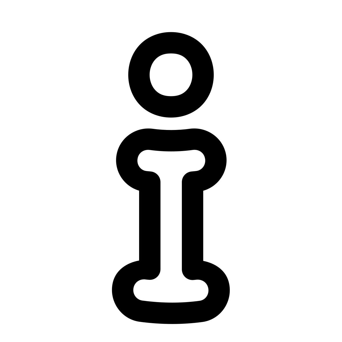 puffy outline style informazioni icon