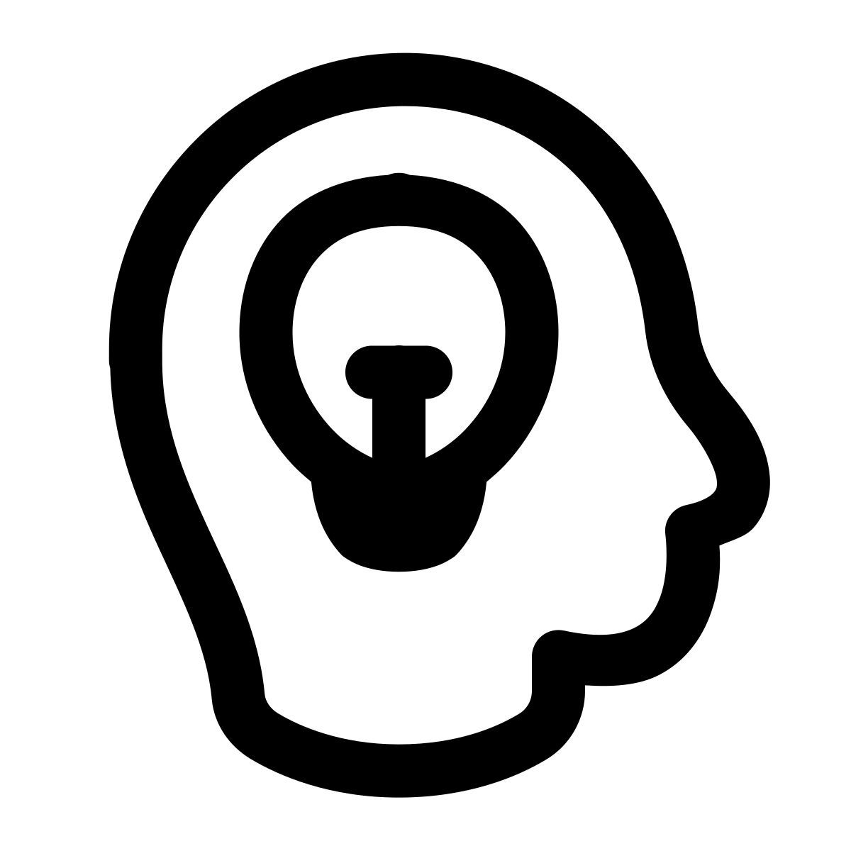 puffy outline style innovation icon