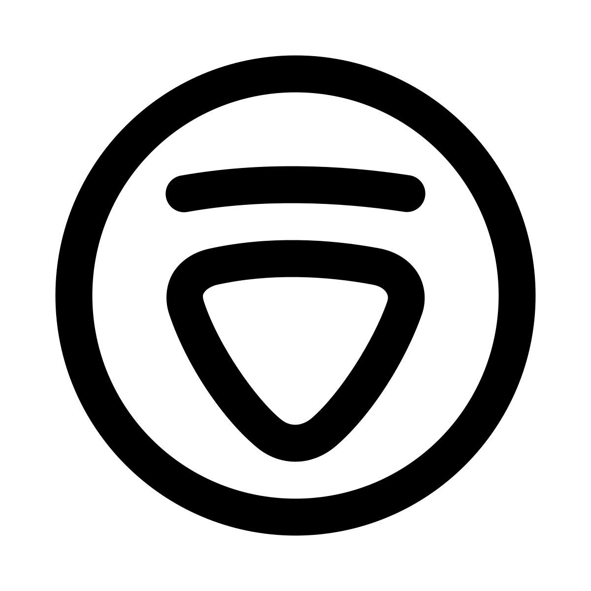 puffy outline style insert button icon