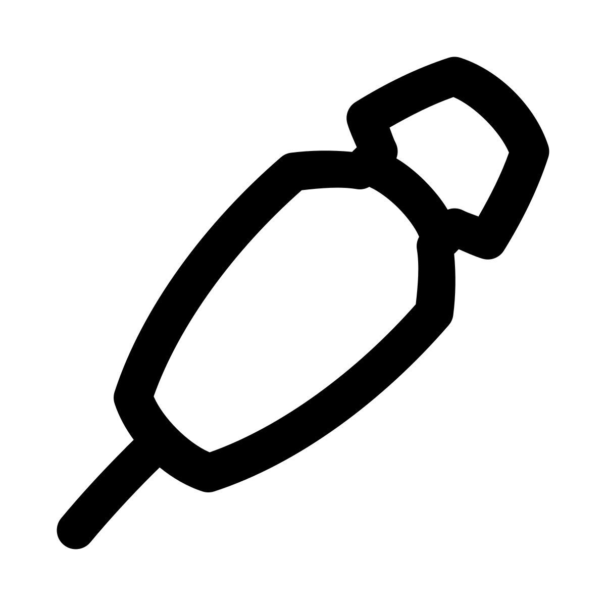 puffy outline style insulin pen icon