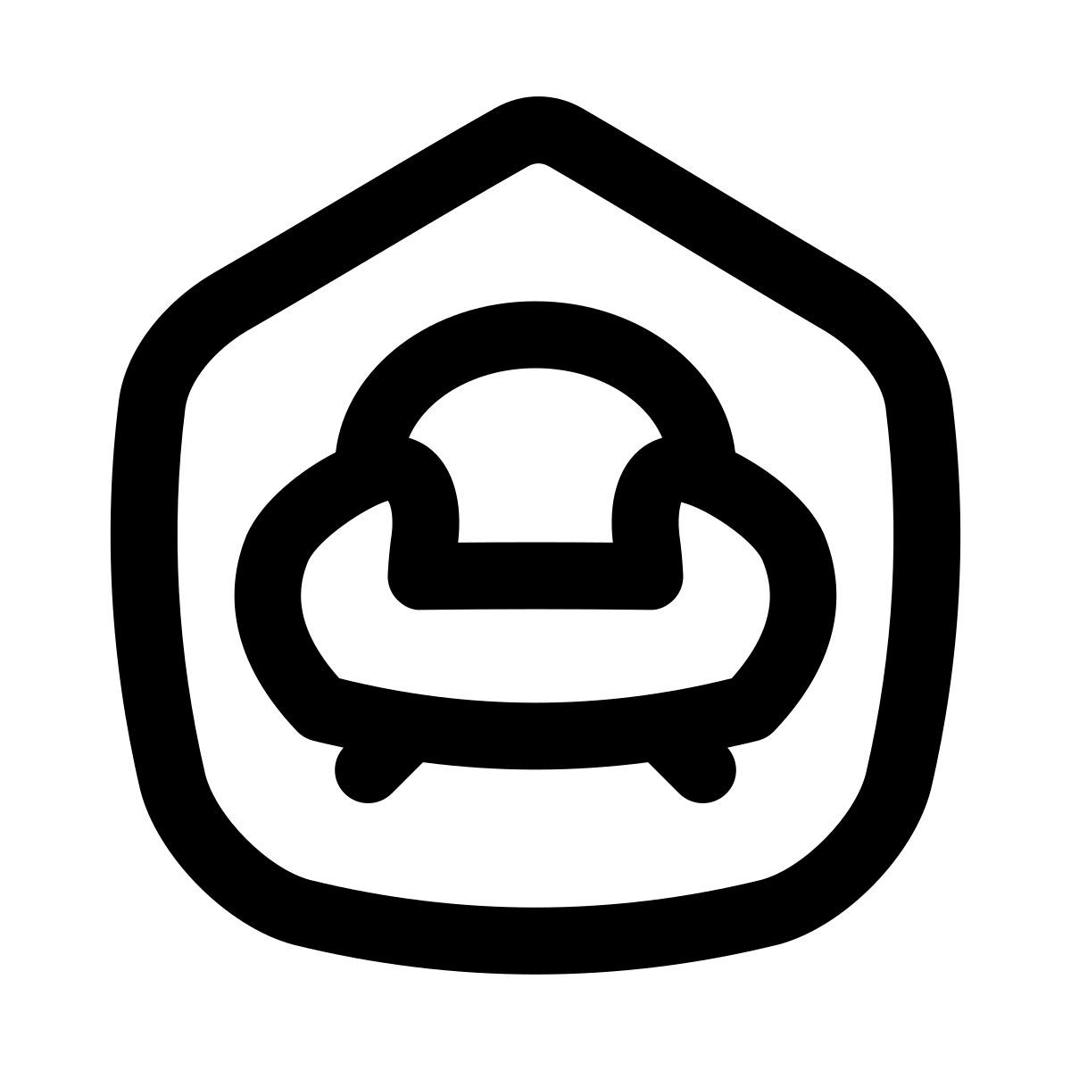 puffy outline style interior icon