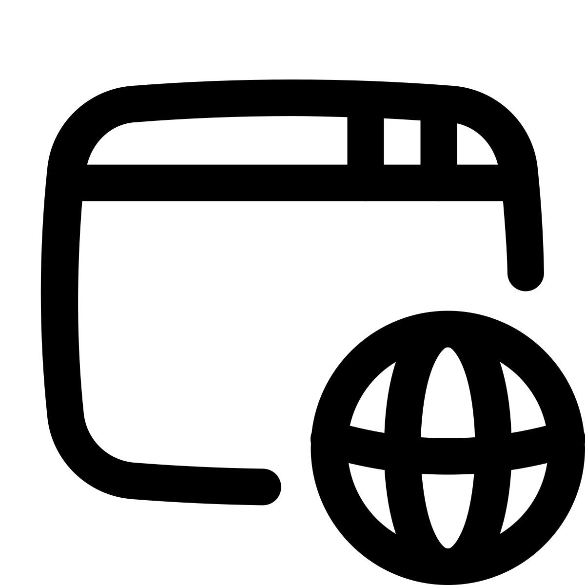 puffy outline style internet connection icon