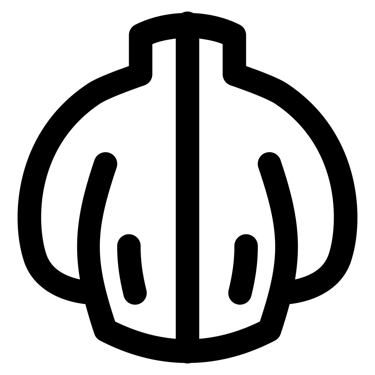 puffy outline style jaqueta icon