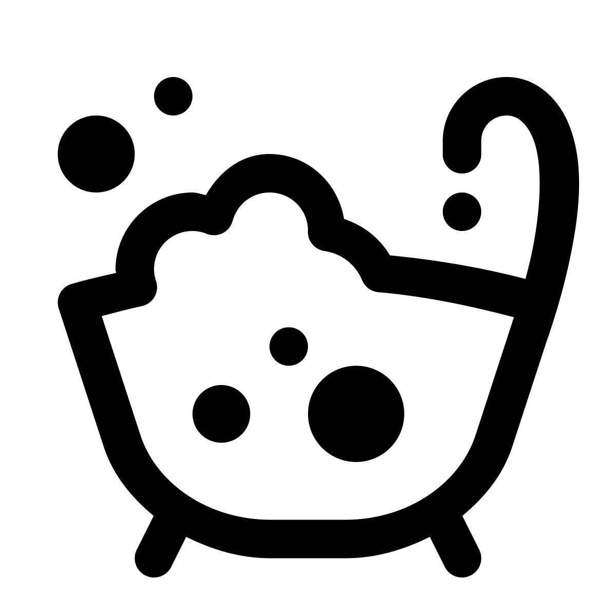 puffy outline style jacuzzi icon